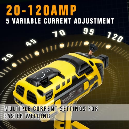 Image of TRQWH Portable Welding Machine 110V Handheld Welder | IGBT Inverter, 5 Variable Current Adjustment, Fit 1 /16 inch-1 /8 inch Welding Rods, for DIY /Home Repair /Farm Maintenance /Automotive