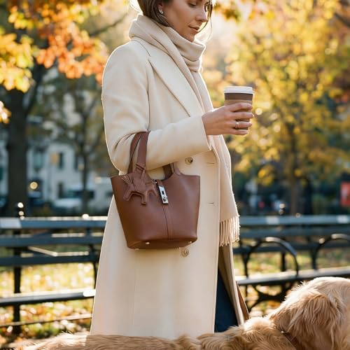 Kadynow Vegan Leather Bucket Bag
