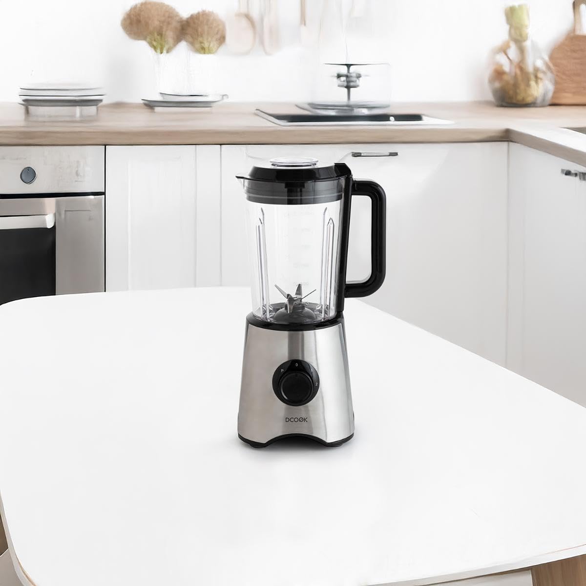 DCook Batidora De Vaso Gallery de Pp – Polipropileno 1,8l 1000w | Acero, Pp – Polipropileno, acabado metalizado, 1,8l 1000w