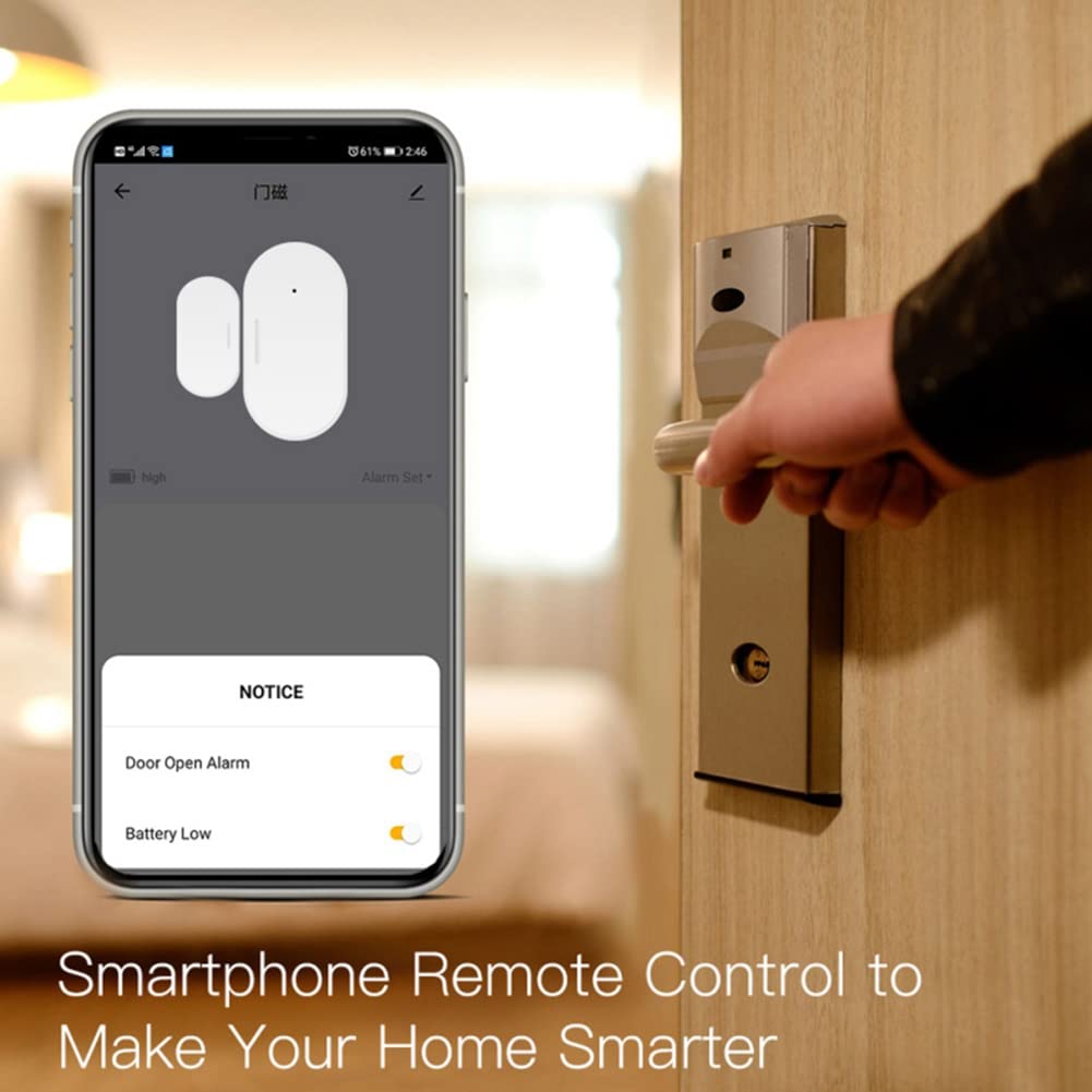 5X Tuya Zigbee Sensor de Puerta Y Ventana Automatización del Hogar Inteligente Protección de Seguridad Aplicación Alarma Control Remoto Empuje en Tiempo Real