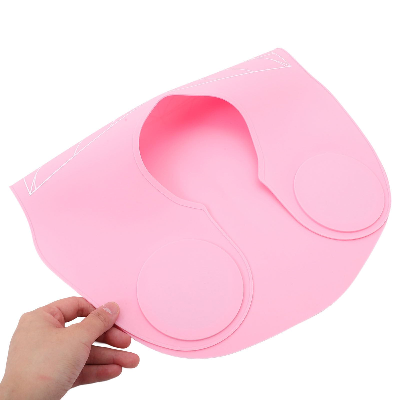 TOYANDONA 2 Pezzi Mantellina Parrucchiere in Silicone Rosa, Ampia,