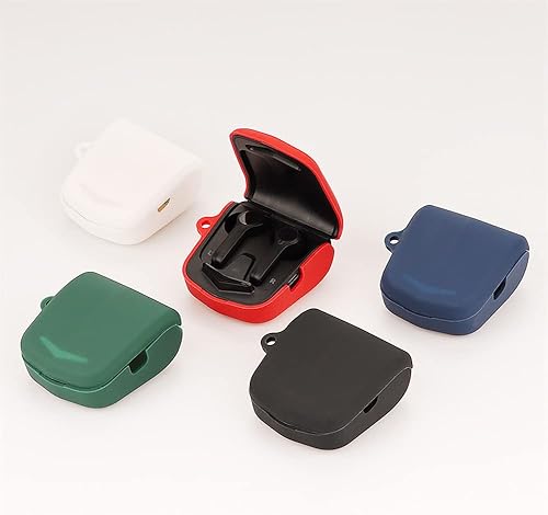 Miniatura 6 de DAYJOY - Juego de 2 fundas protectoras de silicona suave compatibles con auriculares Edifier Hecate GM4, funda protectora con llavero para Edifier