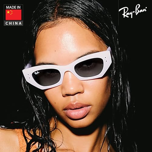 Image of Ray-Ban RB4430 ZENA BIO-BASED Square-Round Shaped Sunglasses for Men & Women with Official RAYBAN Eyewear Kit