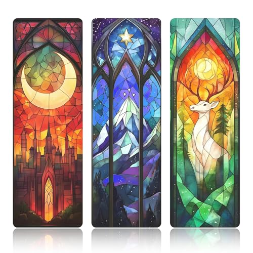 3 Stück Sternenklarer Himmel Lesezeichen, Romantische Lesezeichen Papier, PVC Bookmark Als Geschenke Für Buchliebhaber, Buchzubehör, Wasserdicht Und Flexibel Für Bücher, Tagebuch