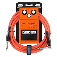 High-quality cables for guitar, bass, and other instruments. Available in six colors with special packaging inspired by famous BOSS compact pedal models. Versatile operation with 1/4-inch straight and right-angle connectors. Oxygen-free copper core w...
