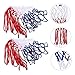 Kisangel 8pcs Heavy Duty Basketball Net Replacement Basketball Hoops Nets for Training Standard Rim Compatible Tear Resistant Easy Install