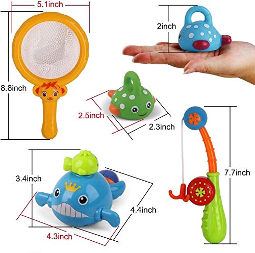 Jouets De Bain Pour Bebe Sans Moisissure Jeux De Peche Pour Piscine D Eau Baignoire Jouet Pour Tout Petits Enfants Filles Et Garcons Age 2 3 4 5 6 7 Ans Amusant Bain Bain