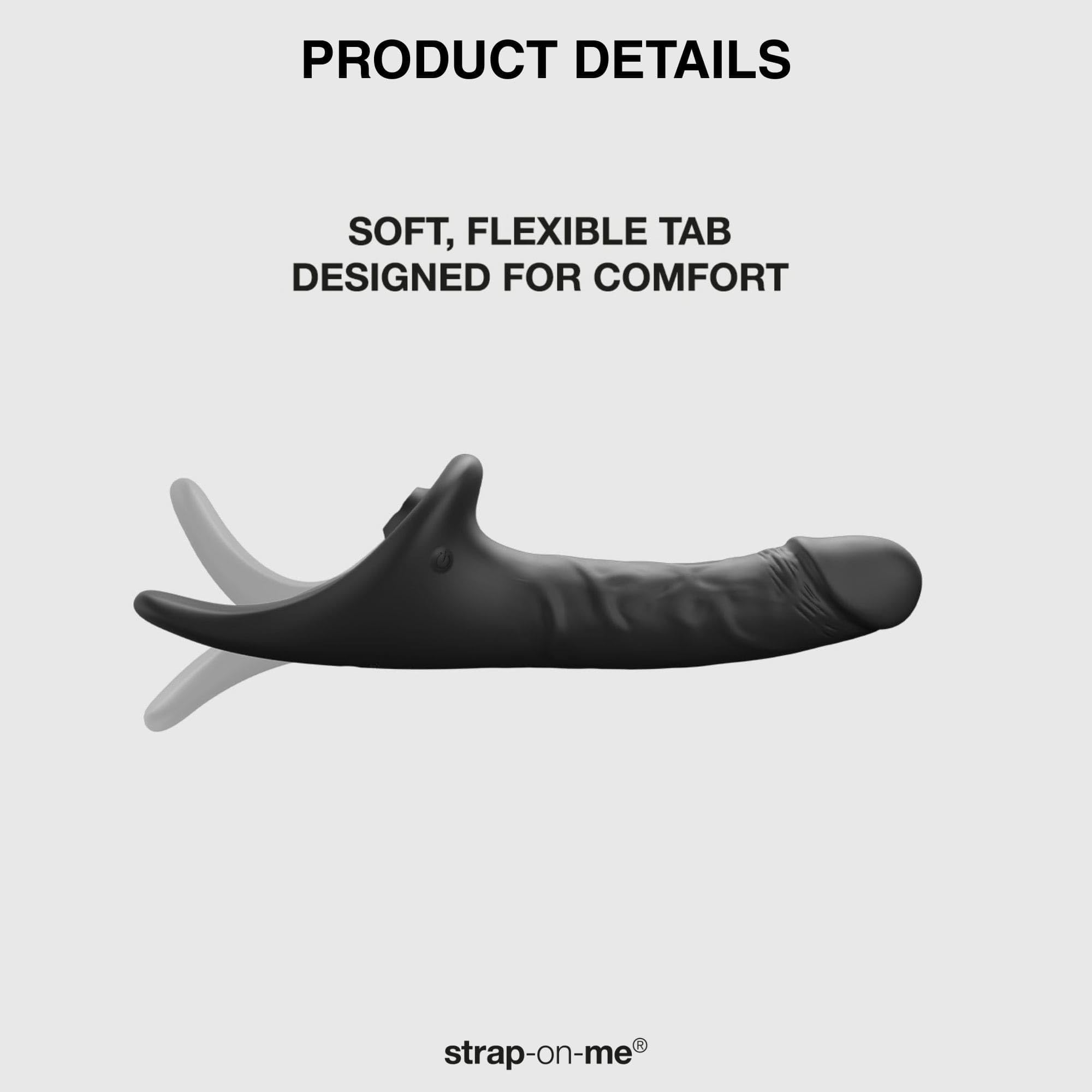 Strap-On-Me Dildo Realistico Telecomandato, Vibratore Massaggiatore 3 in 1 per Donna, Stimolazione Clitoridea Vaginale e Anale, 3 Motori, 5 Intensità, IPX7 Waterproof, Ricaricabile con Telecomando