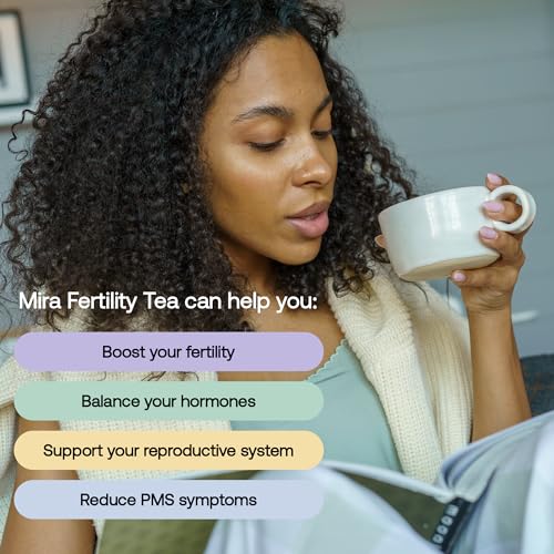 Mira Pregnancy Bundle for Trying to Conceive, Digital Fertility and Ovulation Kit with 20 Max Test Wands, 1 Bottle of Mira Prenatal Multivitamins (60 Capsules), & 1 Bag of Fertility Tea (20 Tea Bags)