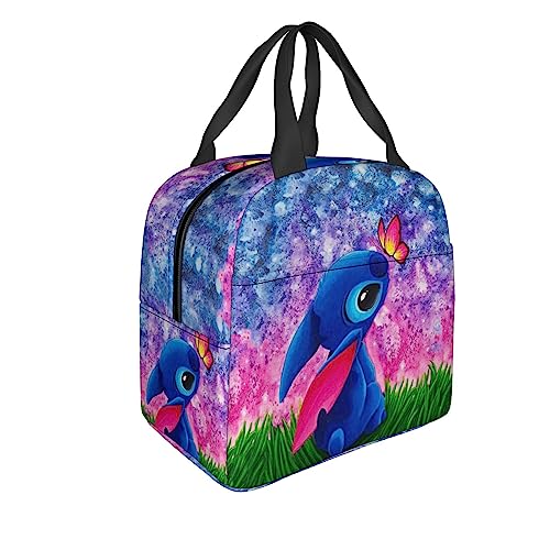 Efdsxfb Lunch Box Large Capacity Insulated Lunch Bag, Cute Reusable Bento Lunch Box With Front Pocket Or Women Men Teens Work Picnic #TOP16