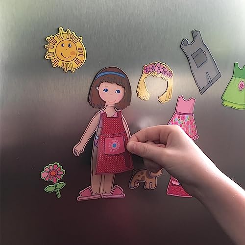 Haba Dress-Up Doll Lilli Magnetic Game Box - 54 Magnet Pieces And 4 Backgrounds In A Sturdy Metal Tin #TOP2