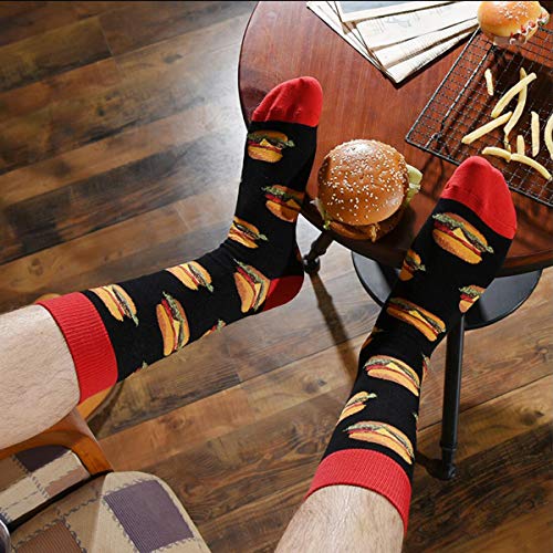 Hsell Mens Colorful Dress Socks Novelty Men Funny Pattern Fashionable Fun Crew Cotton Socks  thumb #1