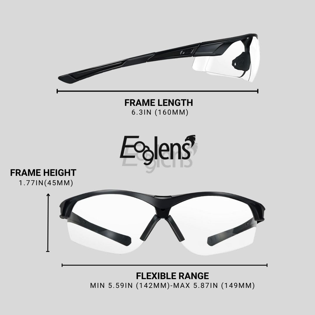 VooDoo Tactical 02-8598001000 Military Glasses with G-15 Lens, Black Frame