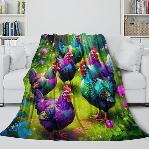 Couverture Coq douce en microfibre chaude pour des soirées cocooning réussies