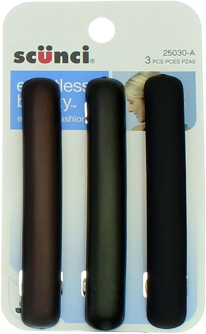 Scunci Sporty Matte Barrets, 3.2 Ounce : Beauty & Personal Care