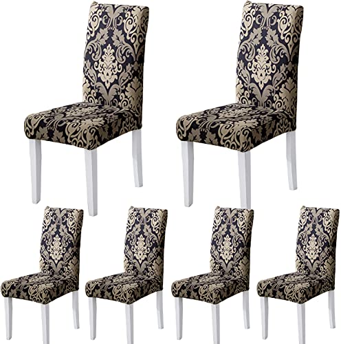 ARNTY Stuhlhussen 4/6er Set, Stuhlbezug Jacquard Esszimmer Stuhlhussen...