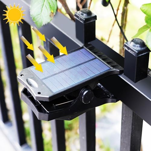 Luces solares con clip para exteriores y carga USB de 3 modos 3