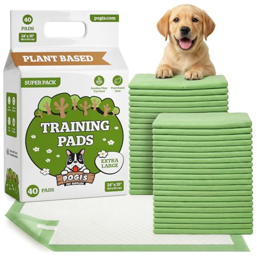 Pogi tappetini per cani XL (60 × 90 cm) – a 6 strati, super assorbenti ed ecologici – 40 pezzi