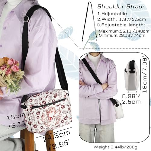 TOBGBE BG3 Astarion Merch Astarion Approves Inspired Crossbody Bag BG3 Gamer Gifts Role Play Game Themed Gifts for Fans4