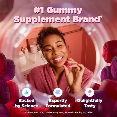 OLLY Women's Multivitamin Gummy, Women's Overall Wellness,* Vitamins A, C, D, E, Biotin, Folic Acid, Adult Chewable Supplement, Berry Flavored, 45 Day Supply - 90 Count - Image 6