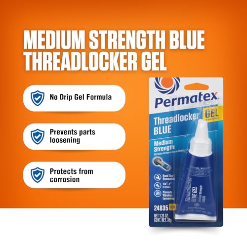 Image of Permatex 24835 Medium Strength Threadlocker Blue Gel, 35 g