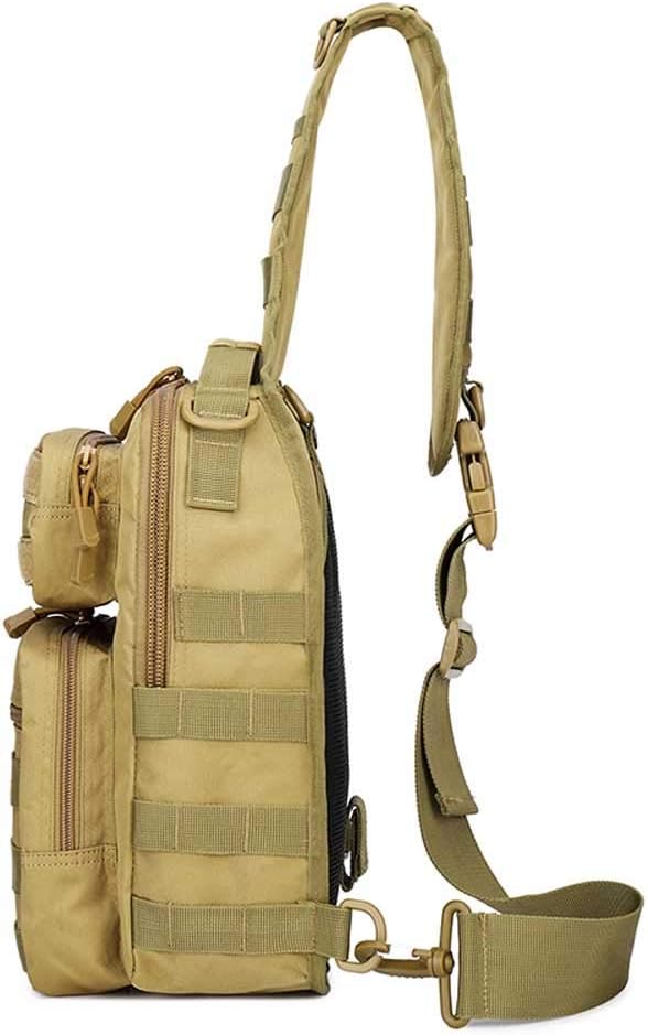 Tactical Backpack Sling, Military Molle Concealed Carry Shoulder Bag Pack for Travel Hiking Outdoor Sports(ACU)