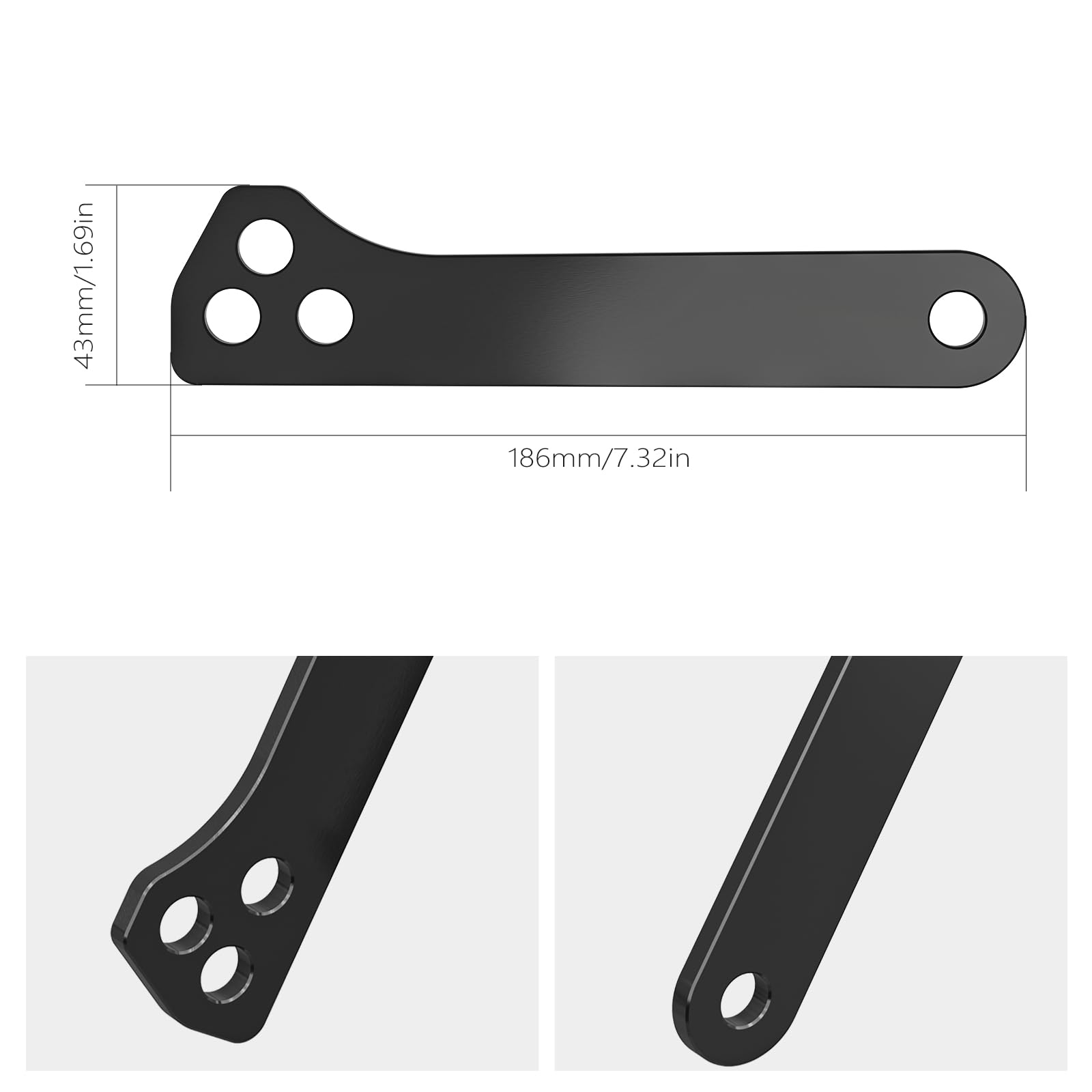 NICECNC Aufhängung Tieferlegung Hebeglieder Compatible with Tenere 700 /XTZ700 2019-2024, Tenere 700 Rally Edition 2020-2024, Höhenverstellbar