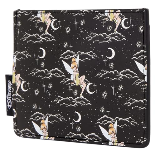 Image of Loungefly Disney: Tinker Bell - Pixie Dust - Night Sky Card Holder with 3 Card Slots - Great for Kids & Adults - Collectible Wallets