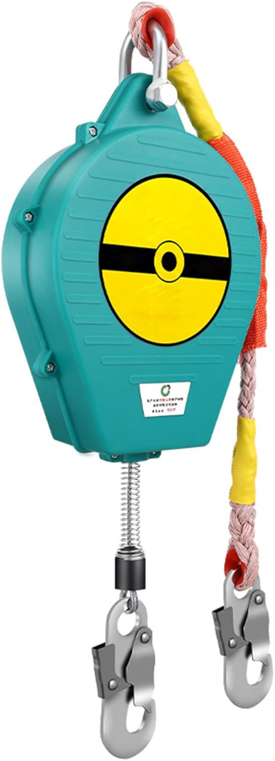 Retractable Lifeline, Self-Retracting Fall Arrester, Retractable Fall Arrest Safety Harness, Roof Rope Fall Arrester, Self-Locking Hook/Double Locking Structure,10m