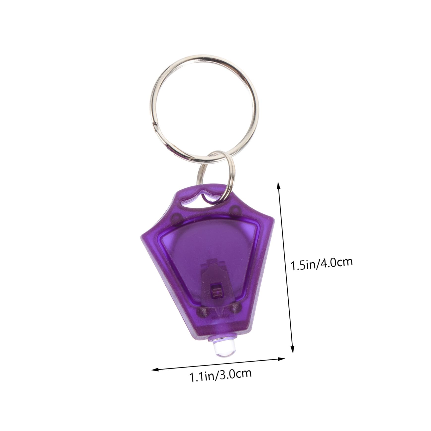 DOITOOL 5pcs Flashlight Key Ring Light Portable Money Detector for for Identifying Stores Daily Use