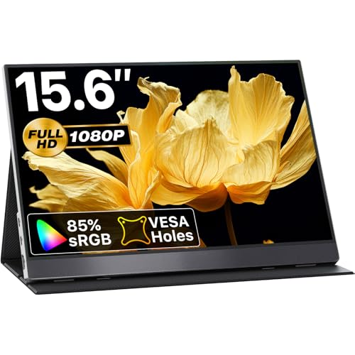 VisionOwl Portable Monitor 15.6 Inch 1080P FHD 85% sRGB Second