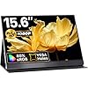 VisionOwl Monitor portátil de 15.6 pulgadas, pantalla de viaje FHD 1080P FreeSync sin marco, pantalla de computadora USB-C con altavoces HDMI tipo C para computadora portátil, Mac Surface PS4/5 Xbox,