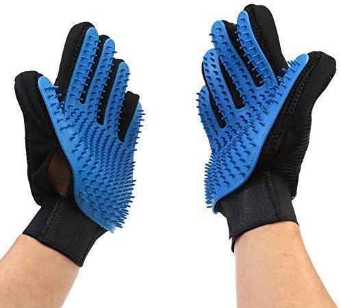 [UPGRADED VERSION] JAWLY PET GROOMING GLOVE - EFFICIENT HAIR REMOVING DOG KIT - PET SHEDDING TOOLS BRUSH - CAT HAIR REMOVAL GLOVE - 259…