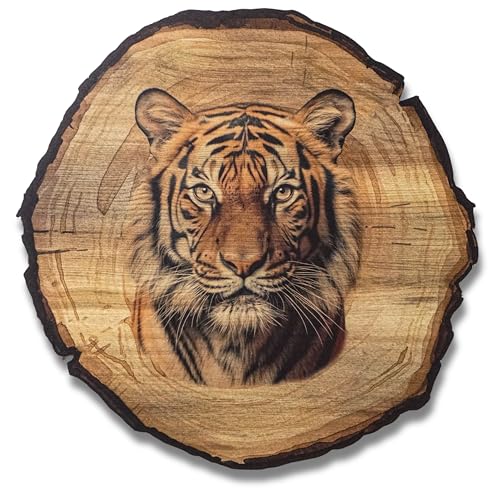 DARO Design - Image mural Tigre Taille 45 cm - Impression d'art prête à accrocher - Décoration murale sur le thème de la chasse, de la nature, des animaux