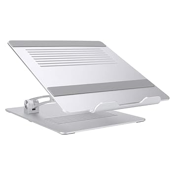 Sturdy Notebook Stand Aluminum Alloy Foldable Laptop Stand, Adjustable Angle, Widely Applicable to Portable 11-17 Inch Laptop, Light Weight
