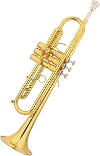 Student Brass Trumpet Small Trumpet In B-flat Key 5C Mouth For Beginners To Play Grade Test Lacquered Gold-plated Silver Trumpet