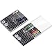Hestya 2 Boxes (20 Pieces) Pre Threaded Needle Kit Assorted Color (Black)