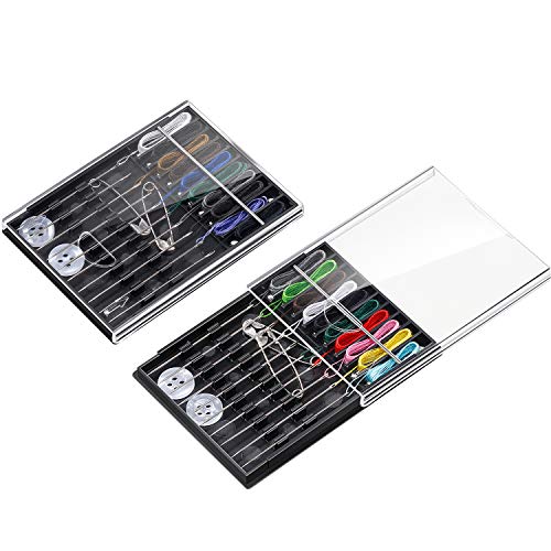 2 Boxes (20 Pcs) Pre Threaded Needle Kit Assorted Color (Rich Color)