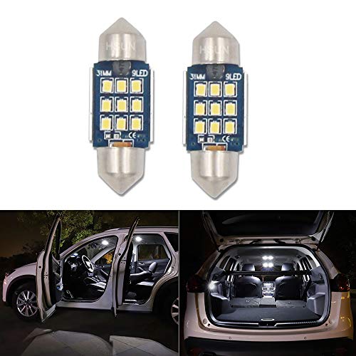 Bombilla LED C5W 31mm 6000K 12V-24V HSUN Pack 2 miniatura 1