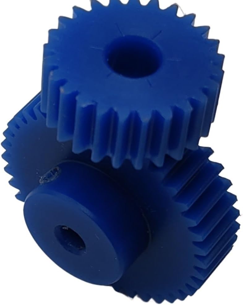 Plastic Motor Gear,1pcs 1.5M 15T Blue Nylon Spur with Step .5 Module 15 Teeth Cylindrical Drive Pinion M5 Screw 6mm 8mm 10mm 12mm Bore Spindle(6MM BORE)