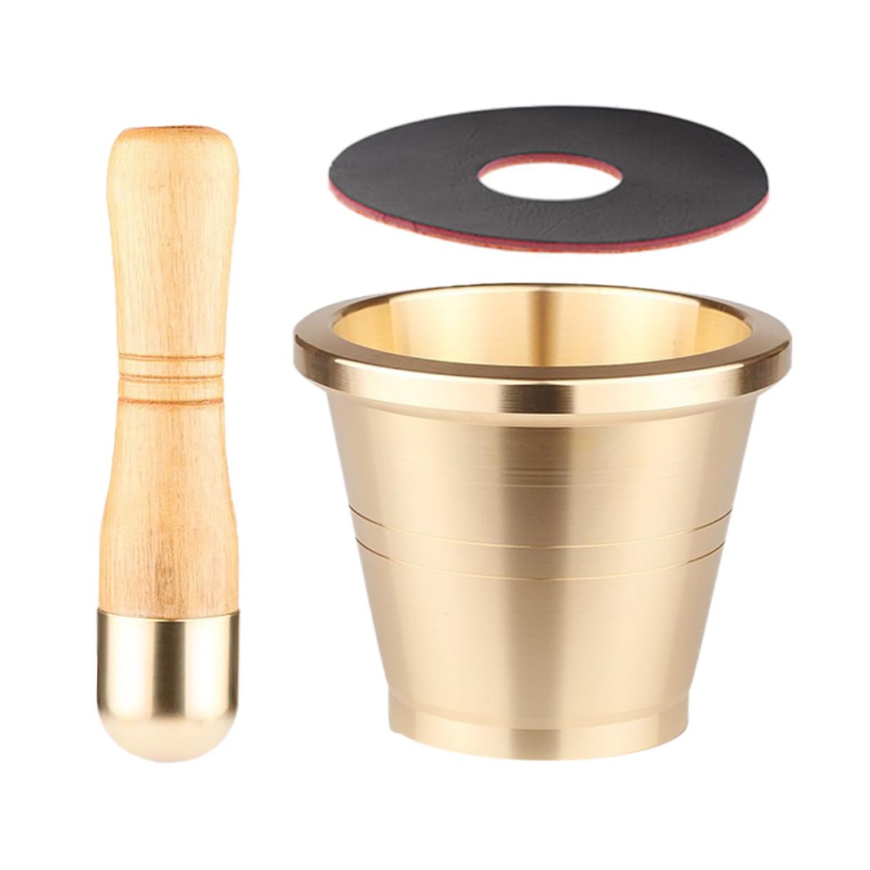 Pure Copper Mortar and Pestle Set for Garlic and Spices Traditional Chinese Grinding Bowl for Medicine Crushing and Seasoning for Cooking Enthusiasts