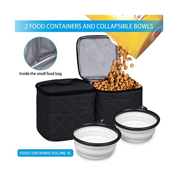 BAGLHER-Dog-Travel-BagAirline-Approved-Pet-Supplies-BackpackDog-Travel-Backpack-with-2-Silicone-Collapsible-Bowls-and-2-Food-Baskets BAGLHER Dog Travel Bag: The Perfect Companion for Convenient and Organized Pet Travel