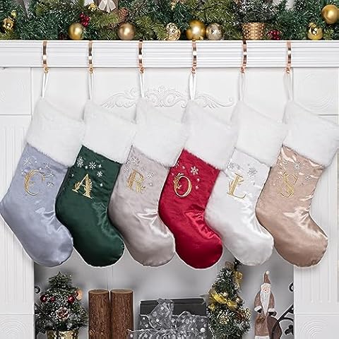 GEX 2023 Personalised Christmas Stocking with Letter K Cover