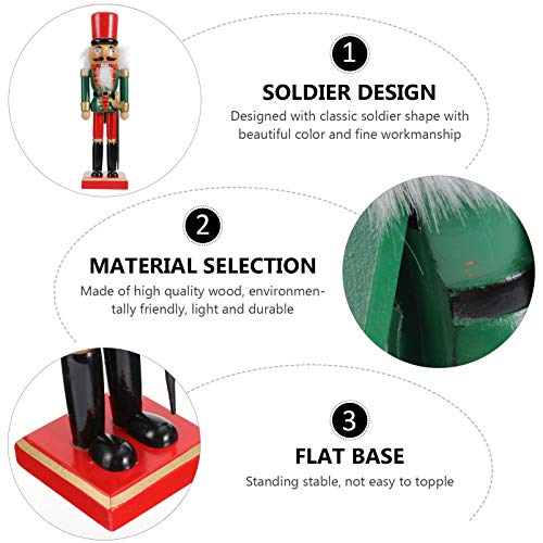 PartyKindom Decorações de Natal Quebra-Nozes - Bonecos Quebra-Nozes de Natal de 23 cm, enfeites de Q