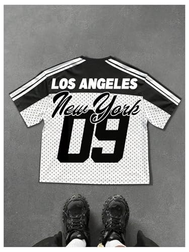 GORGLITTER Men's Short Sleeve Y2k Graphic Tees Streetwear Vintage Figure Art Print Aesthetic Casual Crewneck T-Shirt2