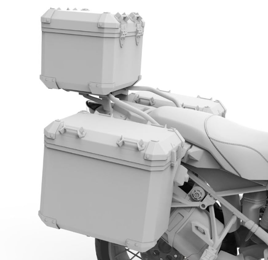 Meng Model 1:9 - BMW R 1250 GS ADV Luggage Cases, Unpainted - Image 2