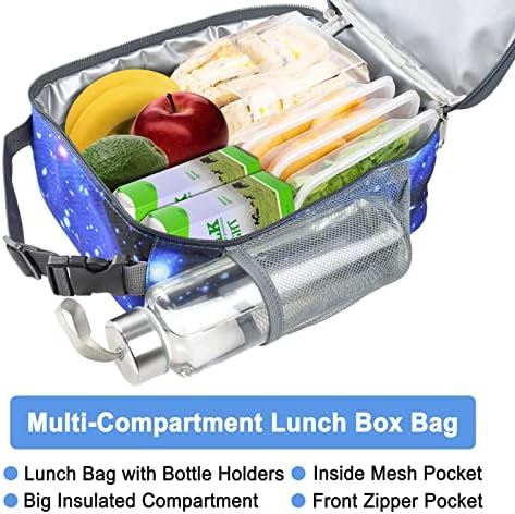 IWTTWY Insulated Lunch Bag Camo Cooler Bag Portable Carrying Lunch Box Bag for Boys Girls Women Men to School Office Outdoor (Stars)