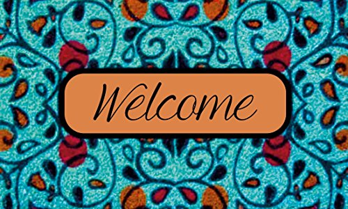 Gift Company Felpudo Welcome Azul, Coco, Multicolor, 75 x 2 x 45 cm