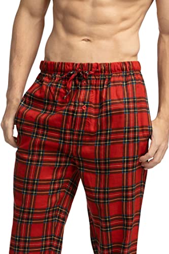 Fishers Finery Men's EcoFlannel Plaid Pajama Pant; Flannel2