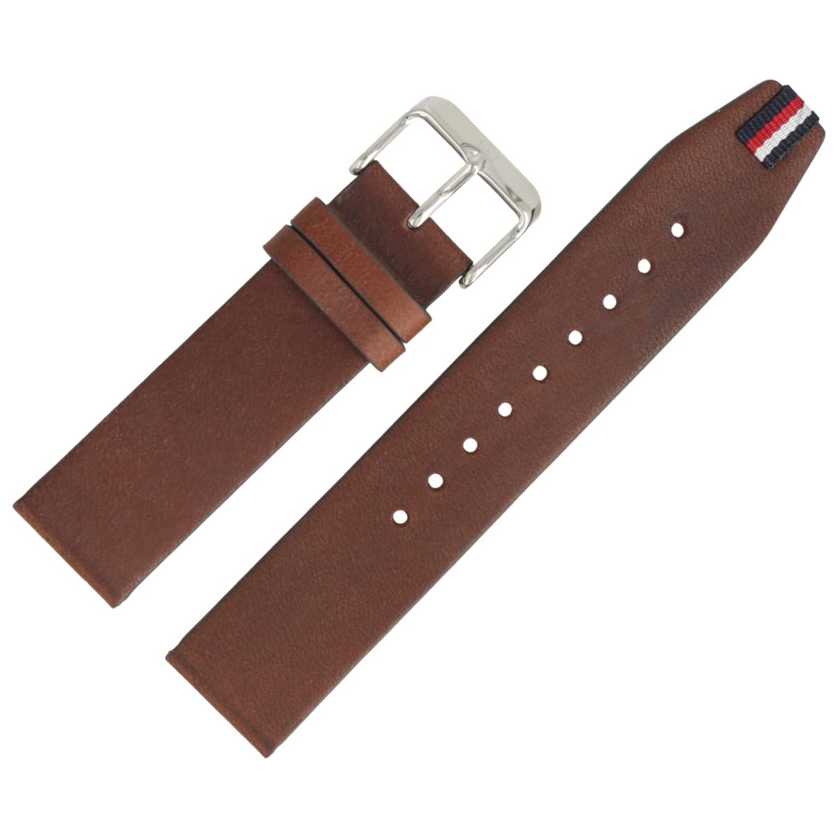 Tommy Hilfiger Cinturino per orologio, 20 mm, in pelle, marrone, 679302225
